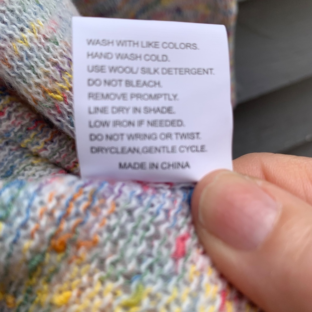 *New* Open Front Multi Coloured Sweater. Size 1xl. - image 4